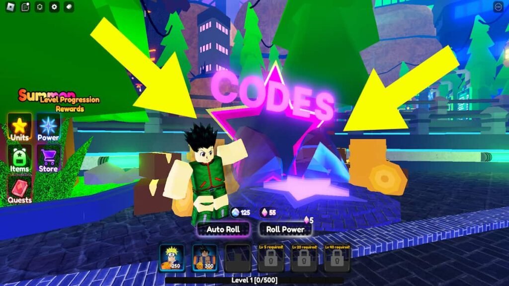 Anime Power Defense Codes